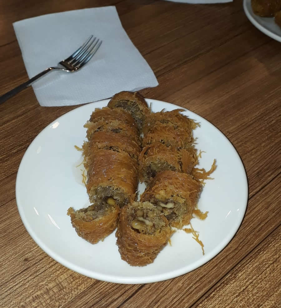 erzurum kadayıf dolma tatlısı