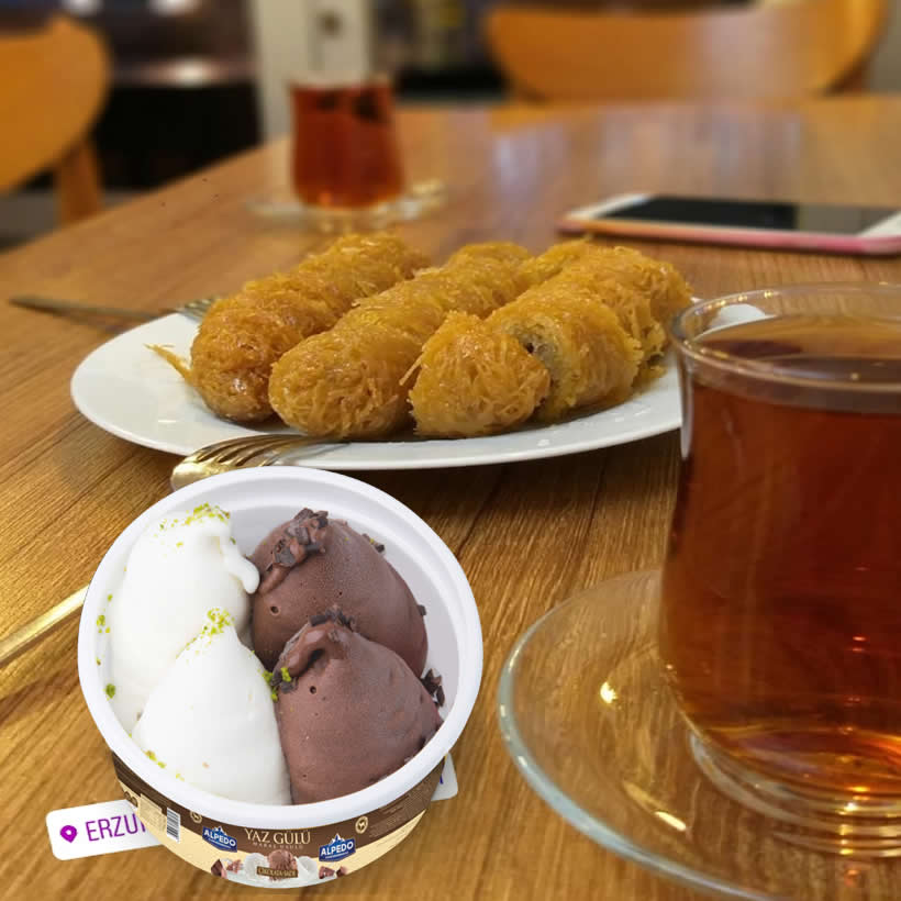 erzurum kadayıf dolma tatlıcısı